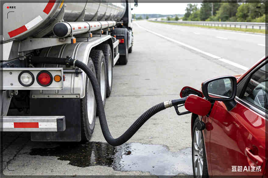 黄岛区汽车救援送水案例